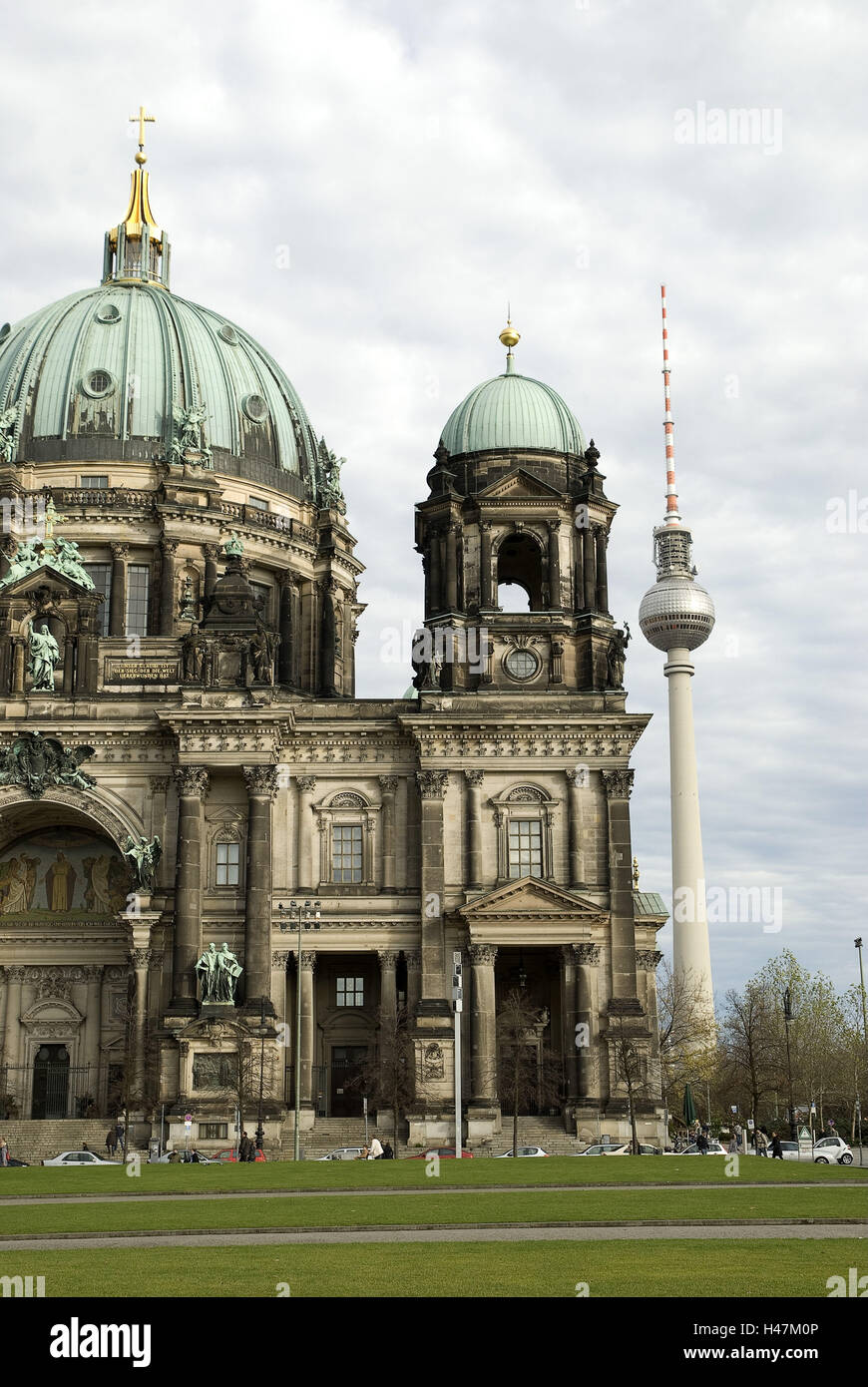 Berliner Dom und TV Turm, Stockfoto