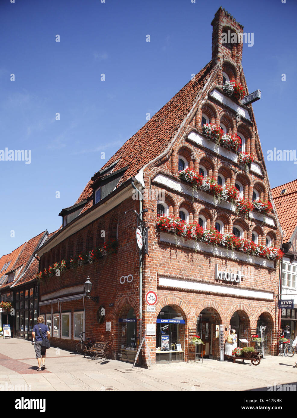 Lüneburg, historische Hausfassaden in der Altstadt Stockfotografie Alamy