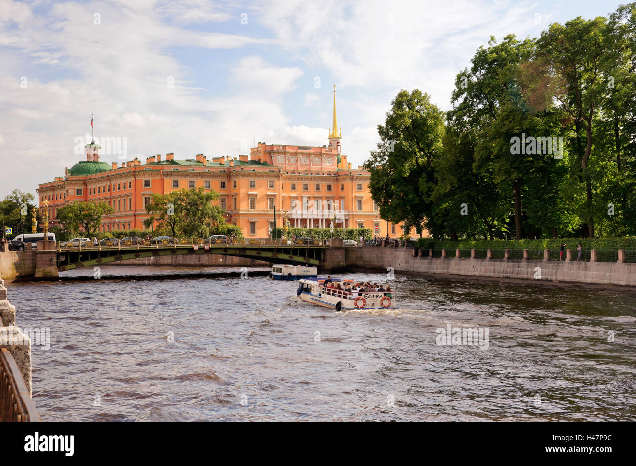 Michailowski Schloss (Ingenieure), St. Petersburg, Russland Stockfoto