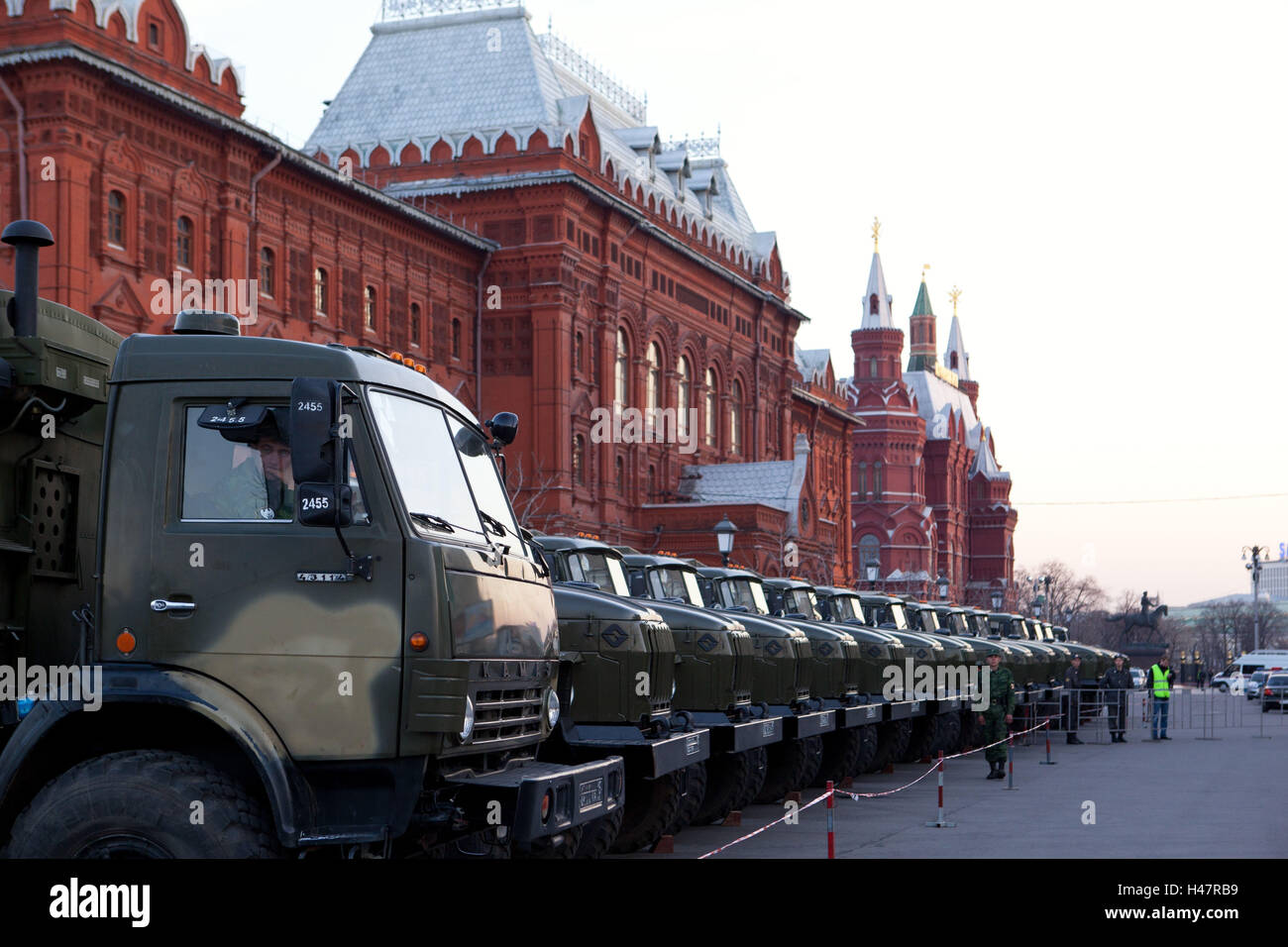 Moskau, Militärparade, Stockfoto