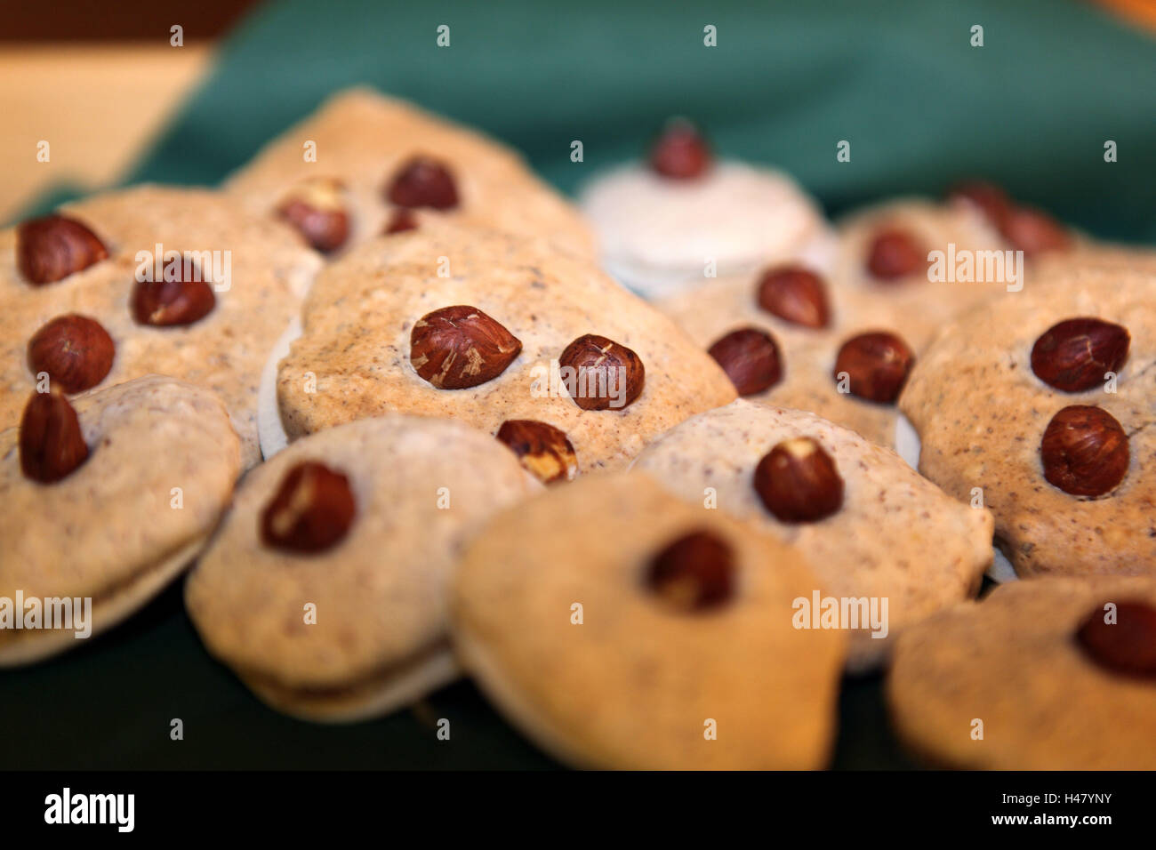 Nussmakronen, Stockfoto