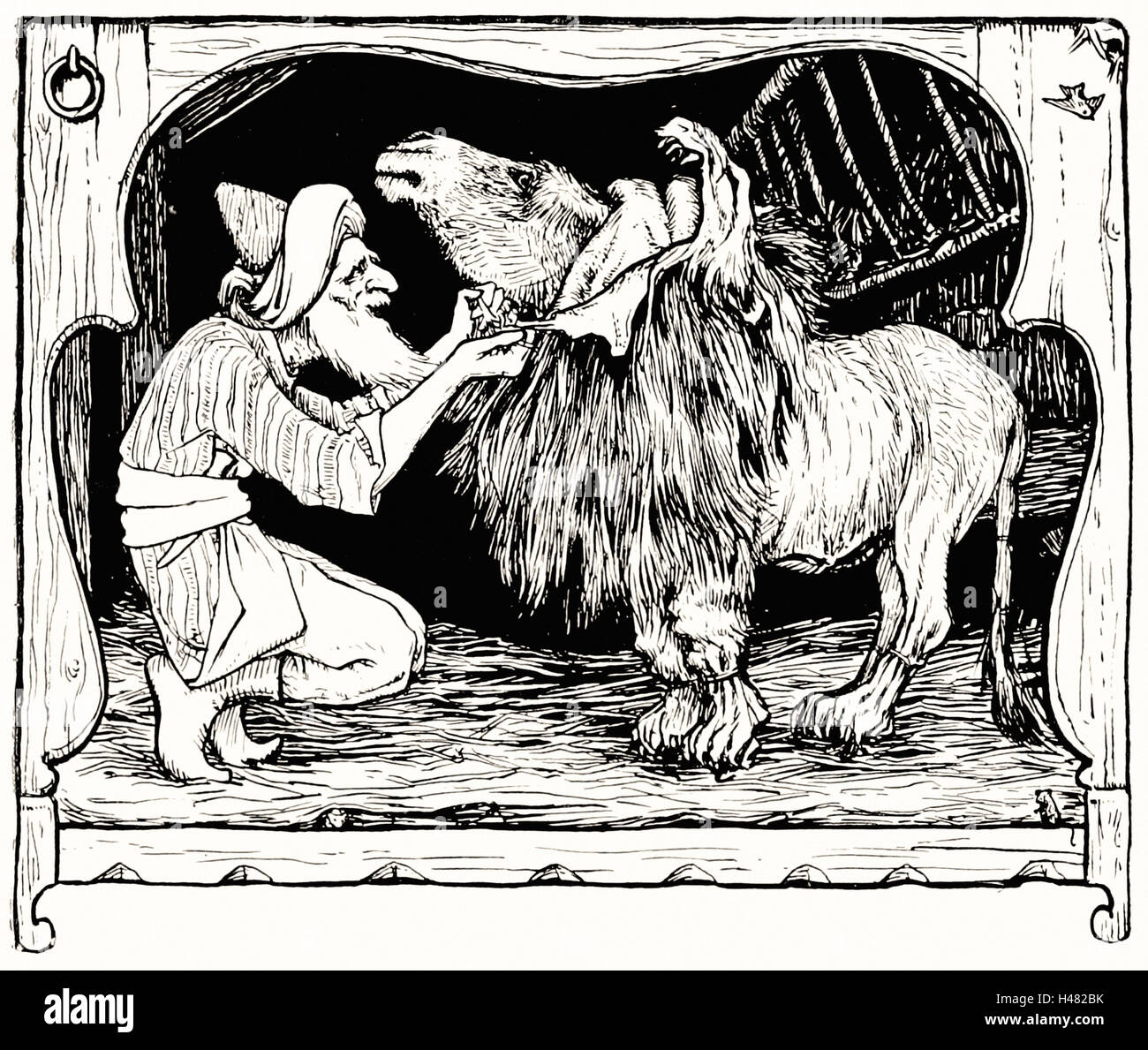 Einschub der Abbildung auf Seite 150 indischen Märchen (1892) Stockfoto