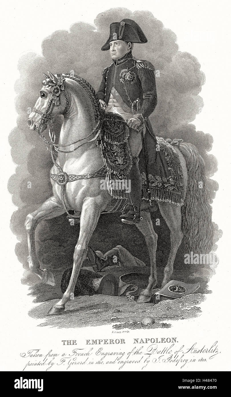 Napoleon ich (Bonaparte) 1769-1821. Kaiser von Frankreich 1804. Stockfoto