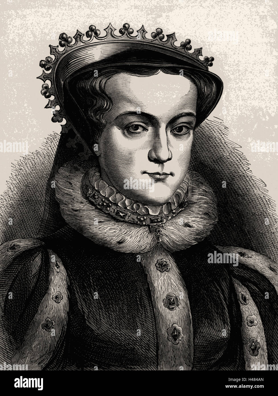 Mary ich (1516-58) Königin von England von 1553. Stockfoto