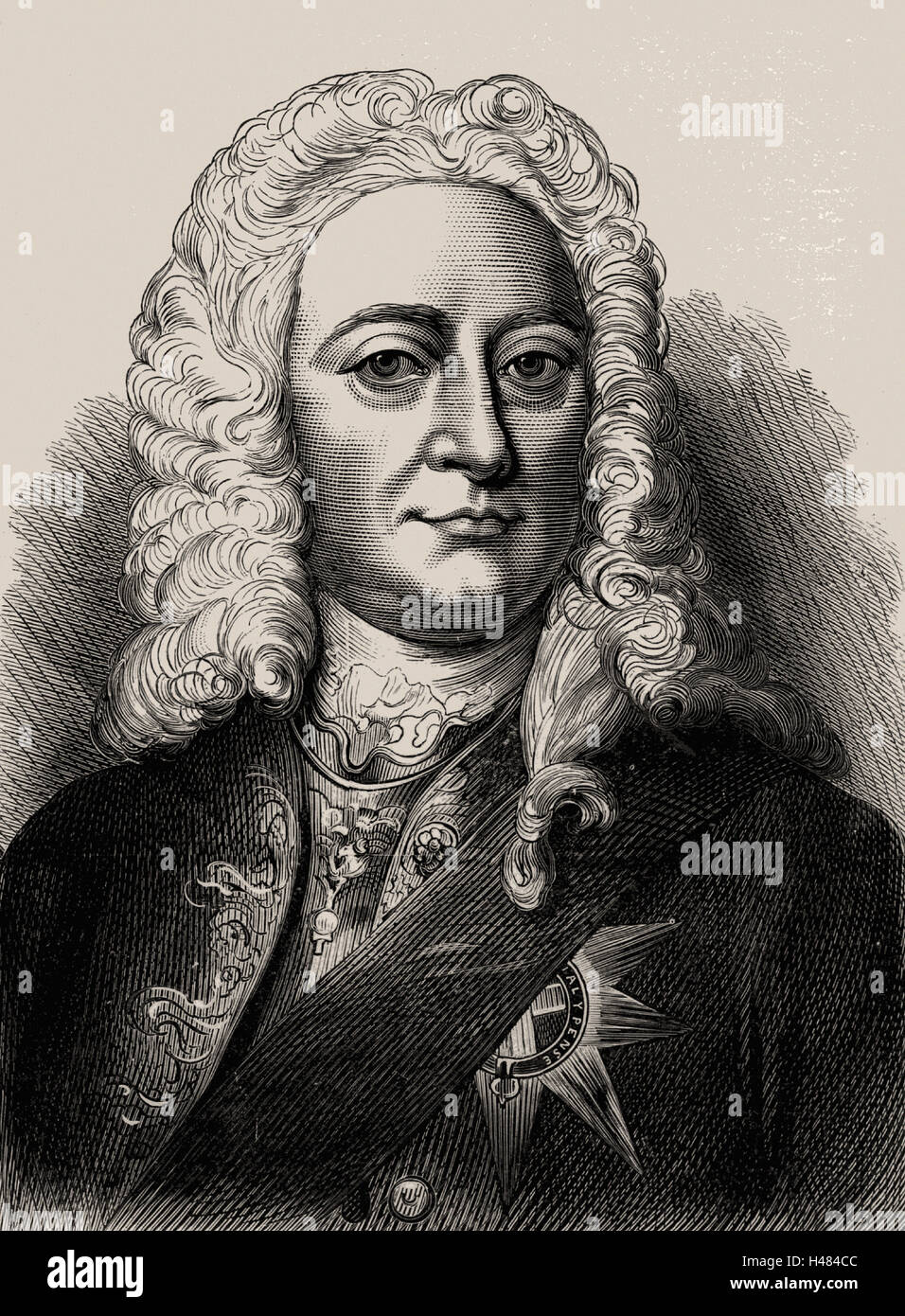 George II (1683-1760) König von Großbritannien und Irland Stockfoto