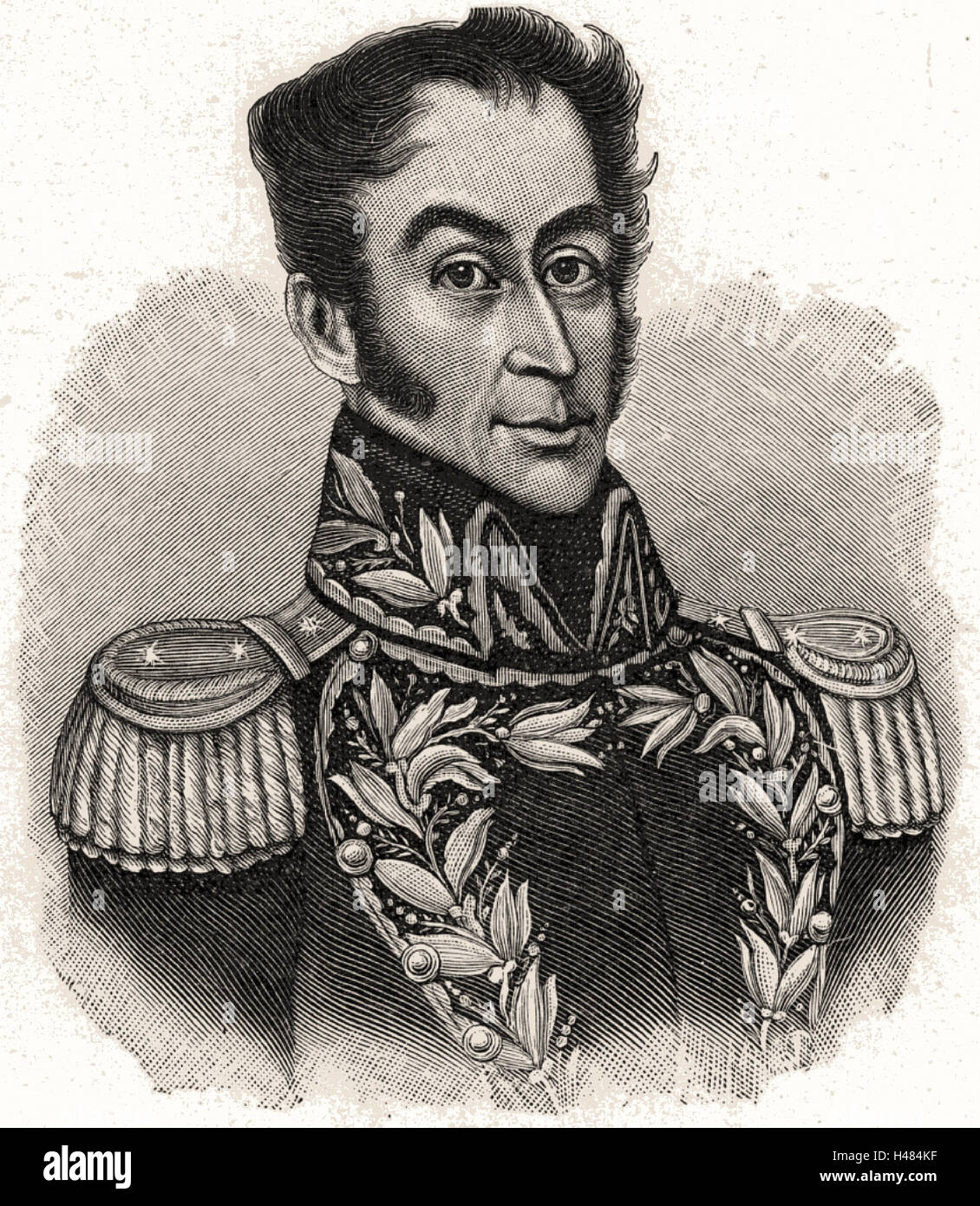 Simon Bolivar, der Befreier (Simon Jose Antonio De La Santisima Trinidad Bolívar Palacios y Blanco - 1783 Stockfoto