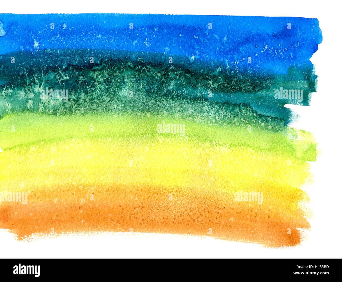 Abstrakten Regenbogen Aquarell Hintergrund Stockfoto