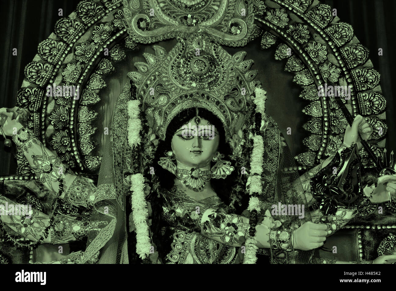 Göttin Durga anzeigen In verschiedenen Version Stockfoto