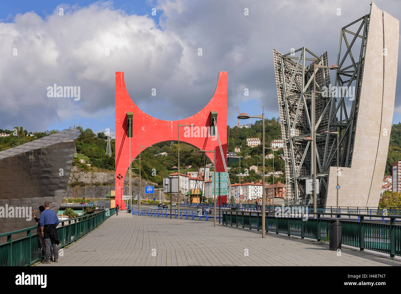 La Salve, Brücke in Bilbao, Spanien, Europa. Stockfoto