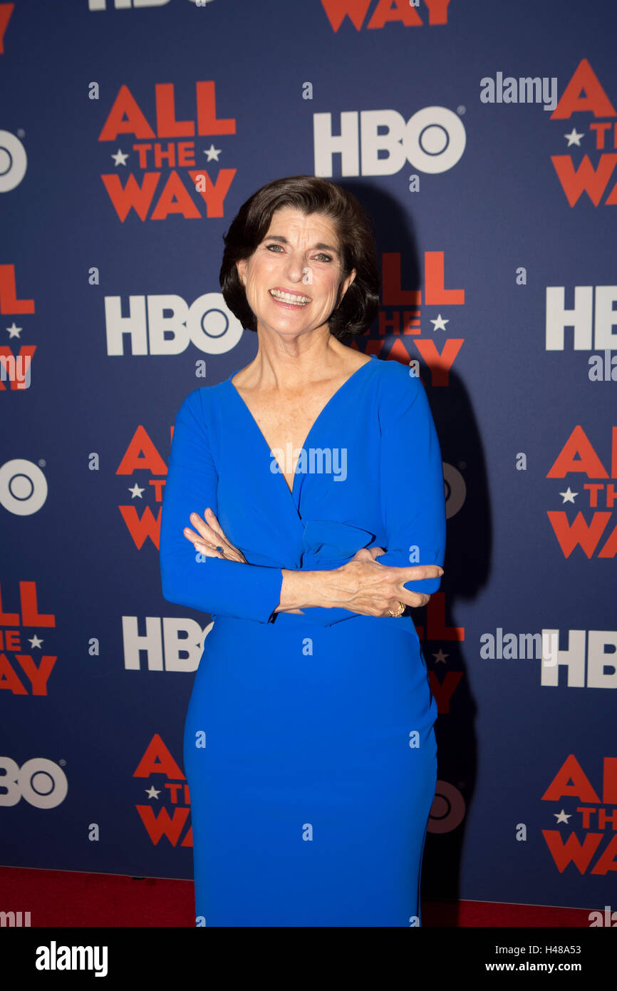 Philanthrop Luci Baines Johnson besucht die Austin-Premiere von HBO Film ganz auf die LBJ Presidential Library an der University of Texas in Austin, Texas am 11. Mai 2016 Stockfoto