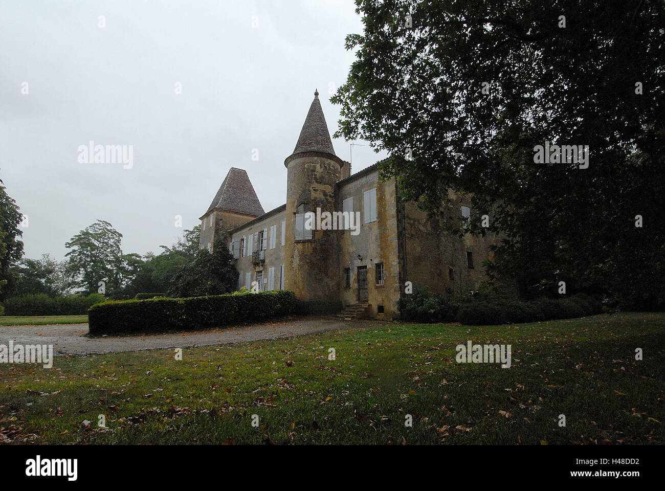 Frankreich, Villers-Cotterets, Geburtsort, Alexandre Dumas, Ort von Interesse, Haus, Gebäude, Wohnhaus, Autor, Sperre, Fassade, alte, historisch, Garten, draußen, menschenleer, Stockfoto