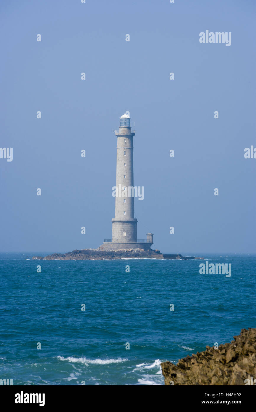 Leuchtturm, Cap La Hague, Goury, Auderville, Cotentin, einige, Bass-Normandie, Frankreich Stockfoto