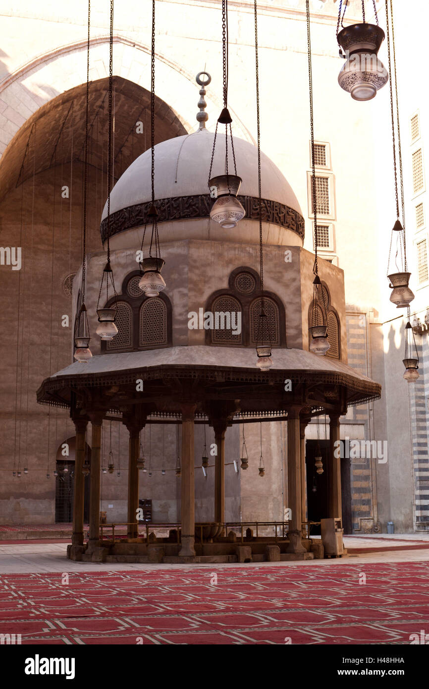 Ägypten, Kairo, MoscheeMadrassa von Sultan Hassan, gut Stockfotografie