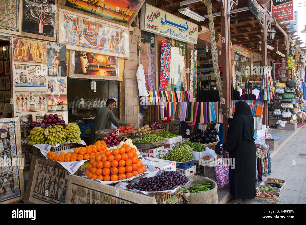 Ägypten, Aswan, im Souk, Stockfoto