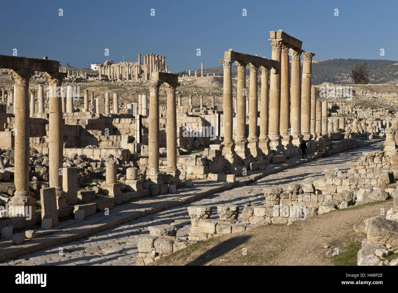 Jordan, antiken Stadt Gerasa, Teil der Staatsverwaltung zehn Gramm, Stockfoto