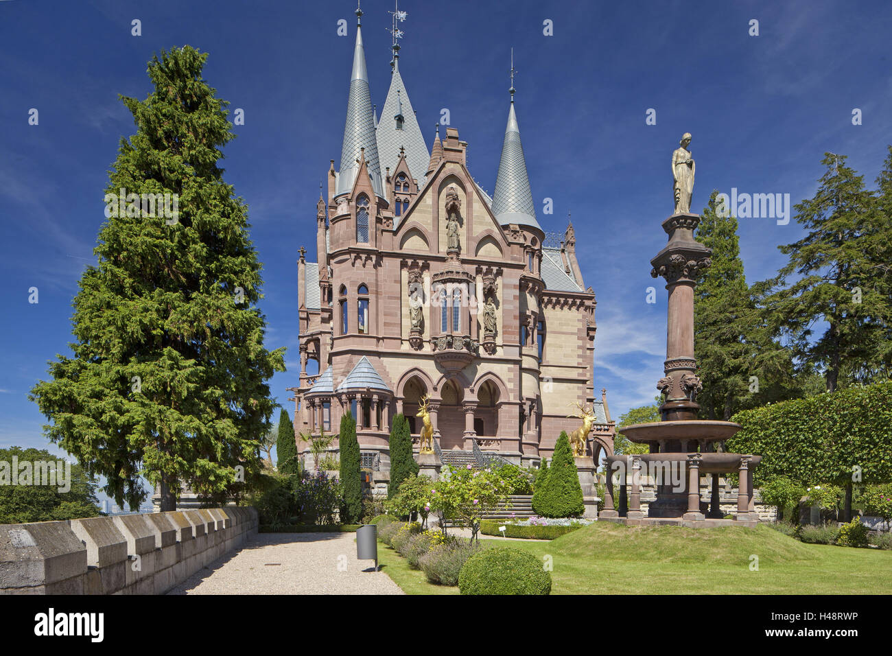Deutschland, Rhein, Siebengebirge, Bonn, Königswinter, Drachenburg Schloss, Stockfoto