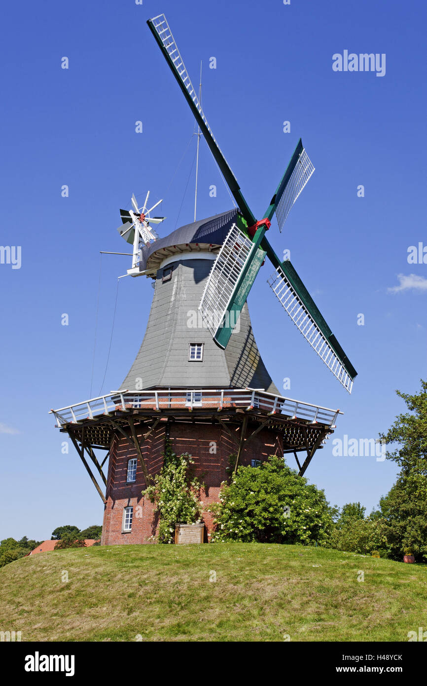 Twin Mühle in Greetsiel, Stockfoto