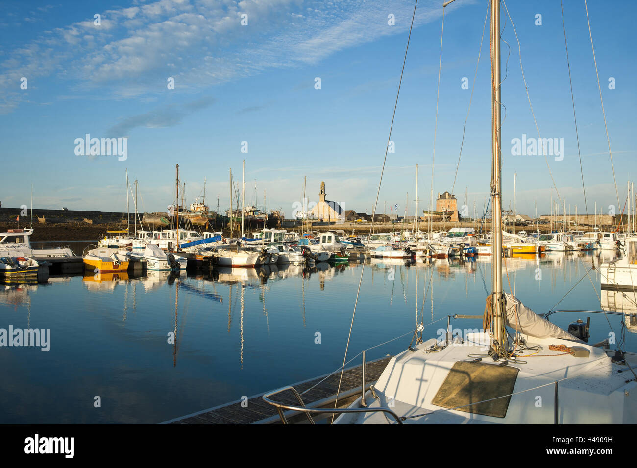 Hafen von Camaret Sur Mer, Bretagne, Frankreich Stockfoto