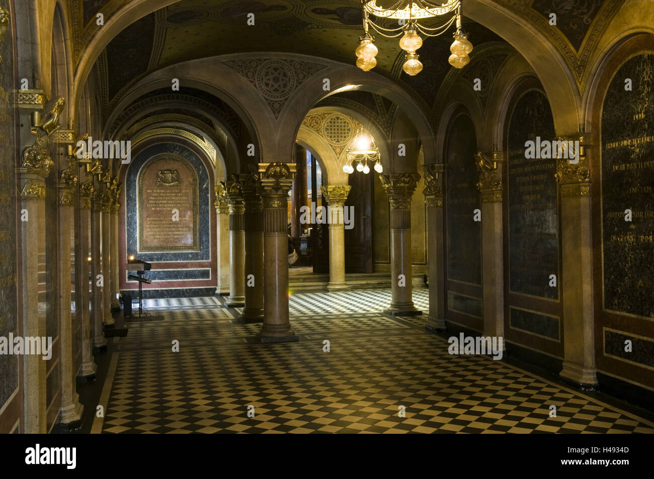 Österreich, Wien, Eingang Bereich griechisch-orientalischen "Metropolis Austria" auf dem Fleischmarkt 13, Kirche der Heiligen Dreifaltigkeit, Hauptkirche der griechisch-orthodoxen Bürger, Stockfoto