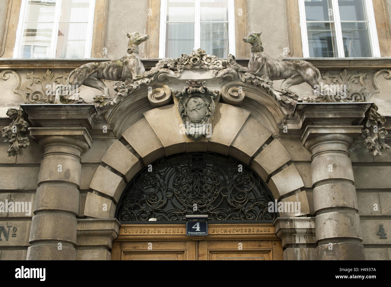 Österreich, Wien, grüne Wiese Bahn 4, Palais Prinz Berg, Stockfoto