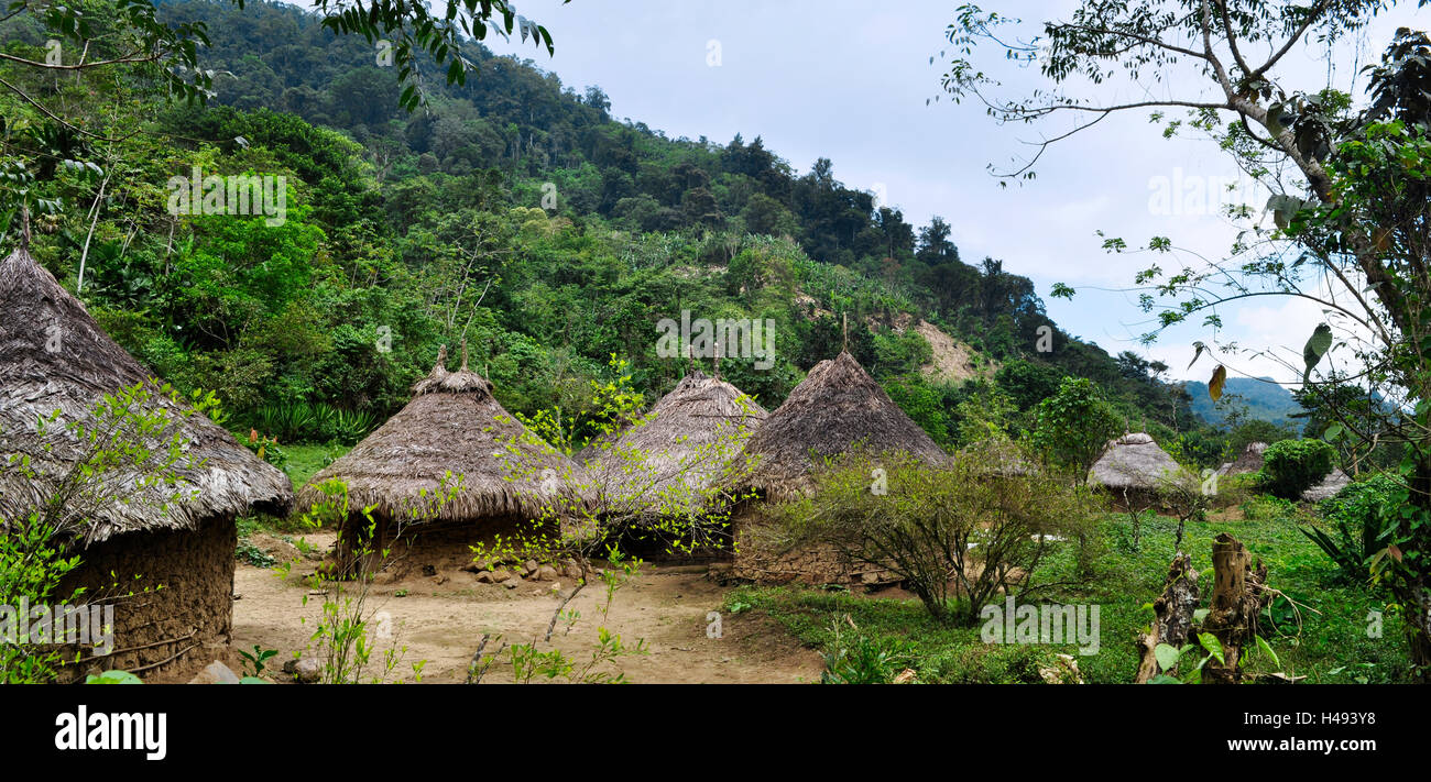 Arhuaco Stämme Ciudad Perdida Santa Marta Stockfoto