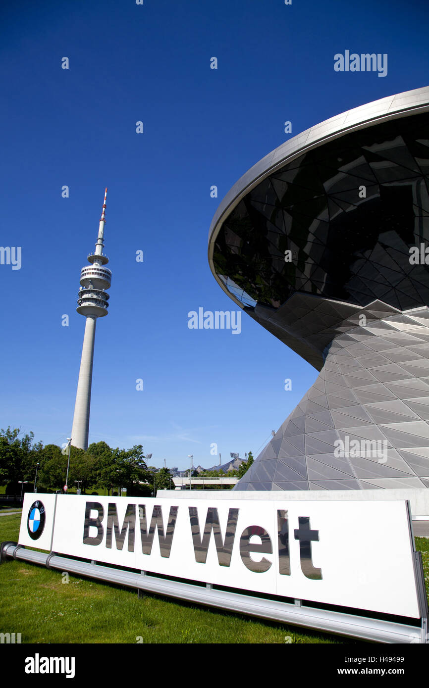 BMW Museum, München, Deutschland, Europa, Stockfoto