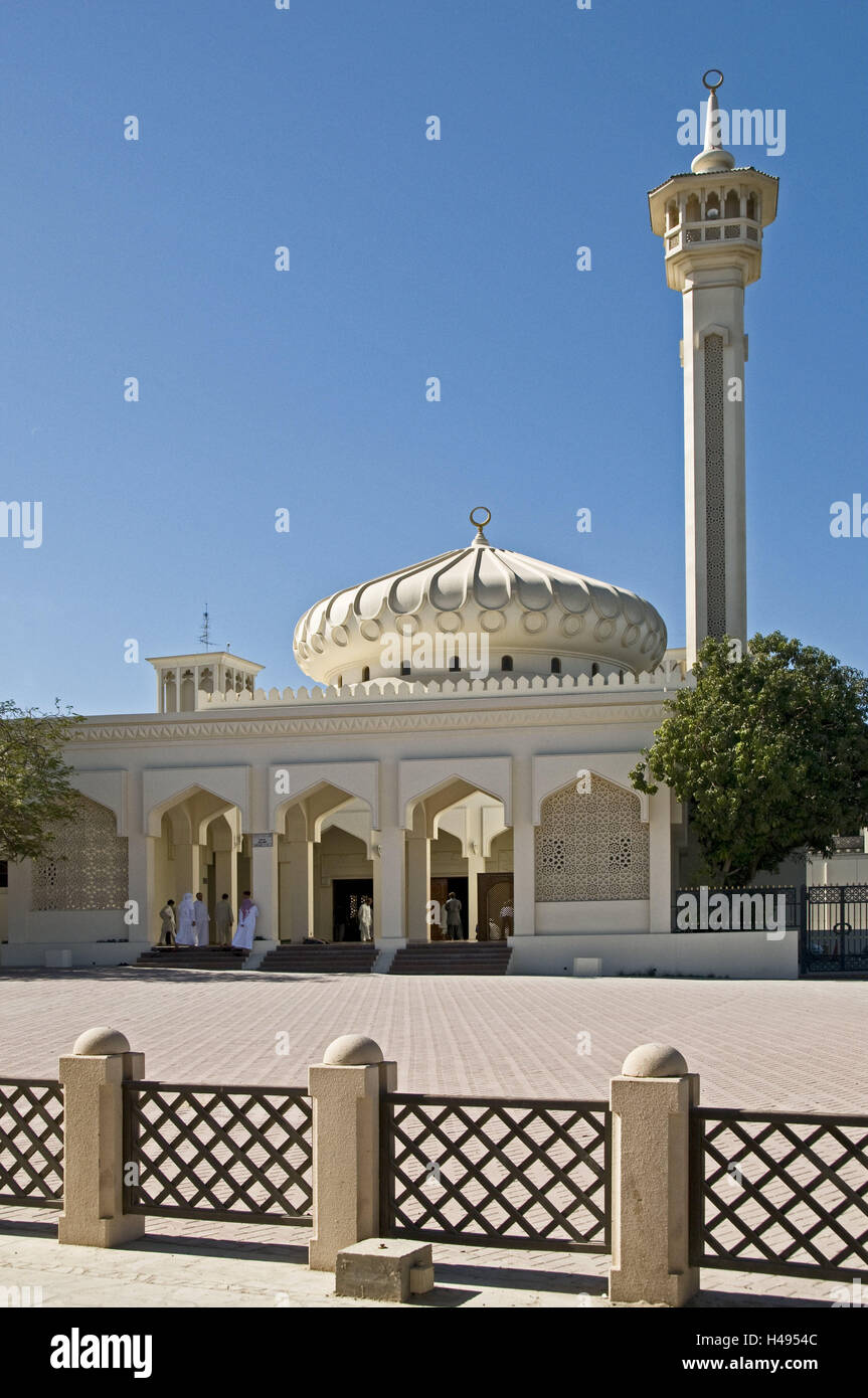 VAE, Dubai, Bastakiya, Moschee, Altstadt, Stockfoto