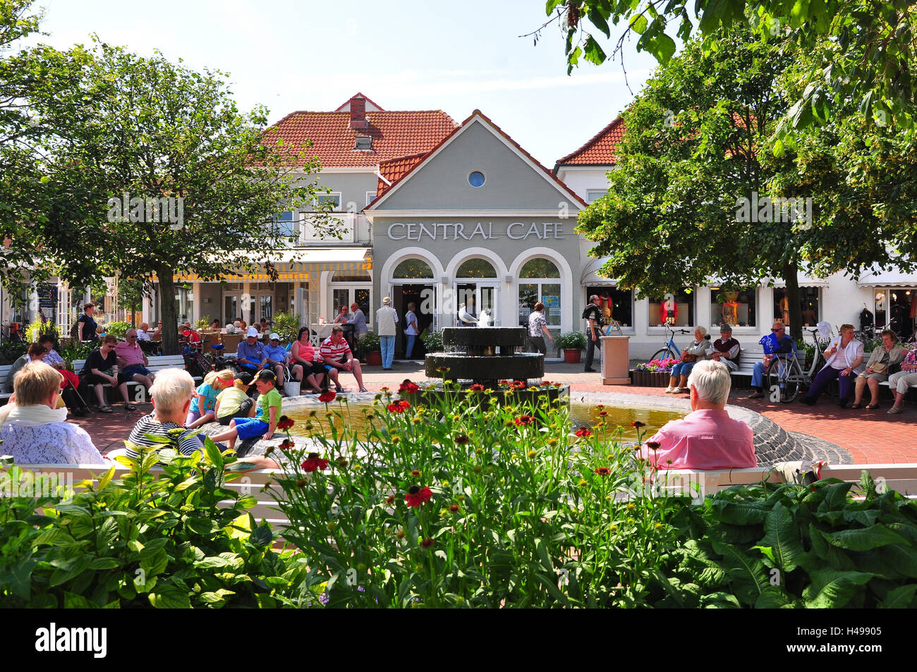 Deutschland, Niedersachsen, Norderney, NordseeInsel, Ortszentrum, Park