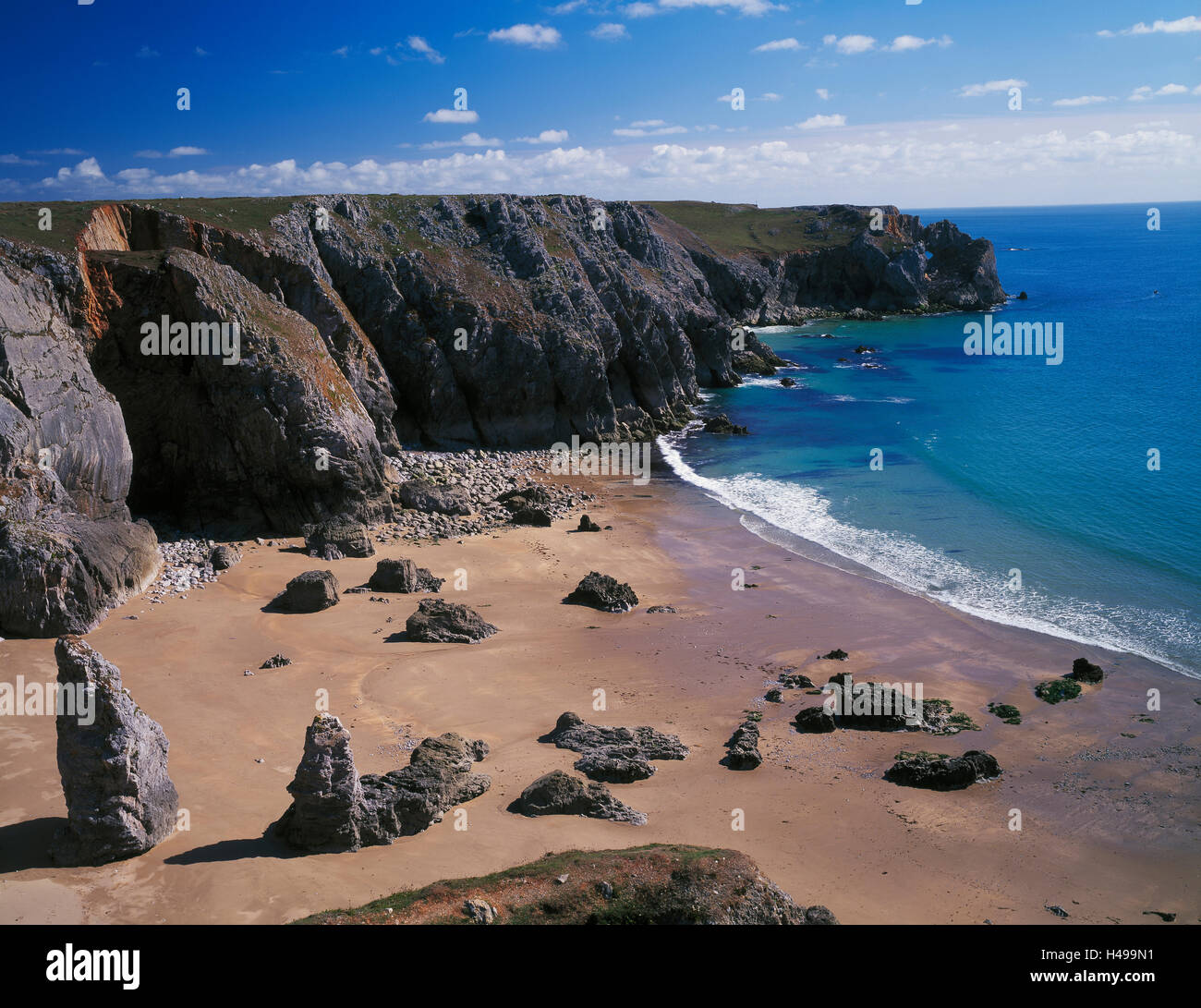 St. Govan Kopf, Pemrokeshire, Wales Stockfoto