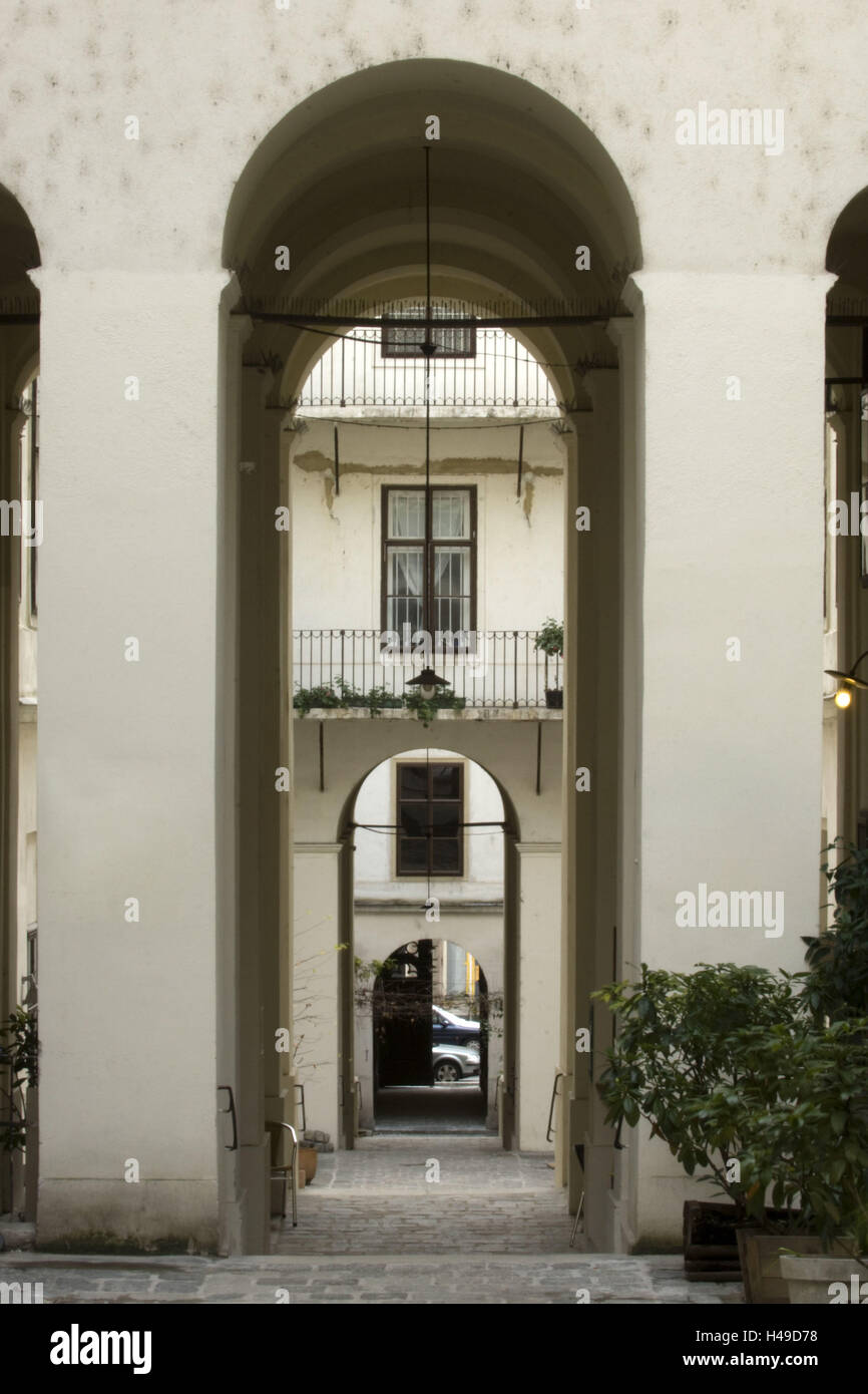 Österreich, Wien, Lerchenfelderstrasse 13, freiwilliger Durchgang, Stockfoto