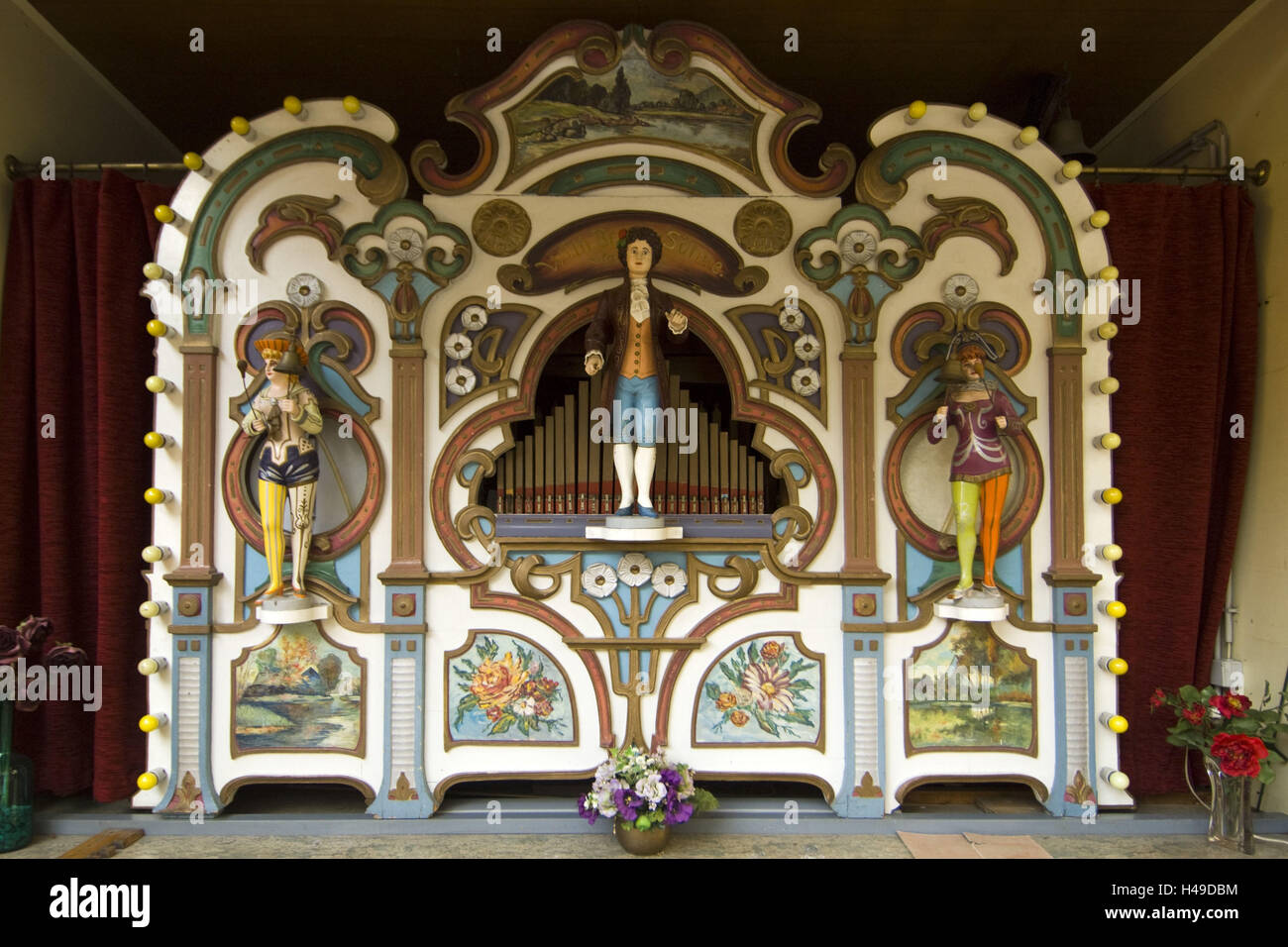 Österreich, Wien, Liebling, alte Spiel Orgel im Böhmischen Prater, Stockfoto