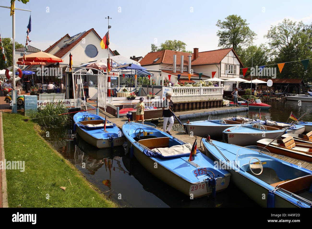 Deutschland Niedersachsen Steinhuder Meer Stadt Bootssteg