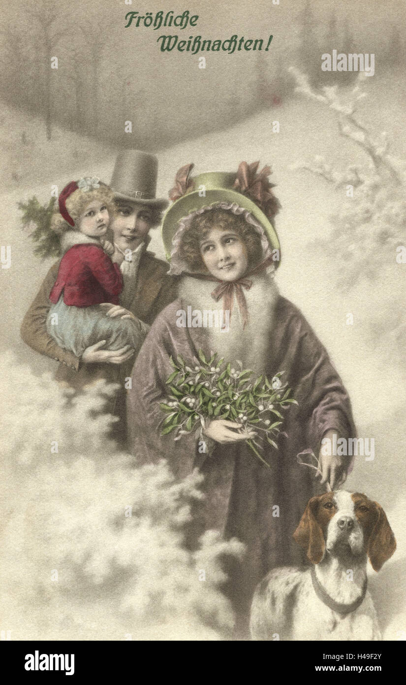 Weihnachtskarte Nostalgie Stockfotos und bilder Kaufen Alamy