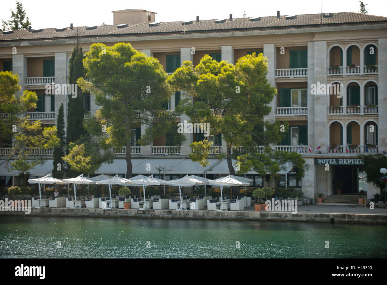 Kroatien, Istrien, Insel Veli Brijuni in den Nationalpark Brijuni Inseln vor Pula, Hotel "Neptun", Stockfoto