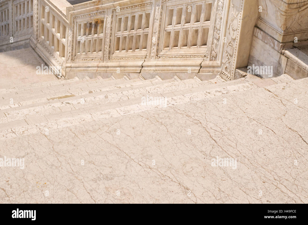 Italien, Venedig, Dogenpalast, Marmortreppe, Palast, Marmor, Veneto, niemand, Treppe, Treppen, Schritt nach oben, unten, Stockfoto