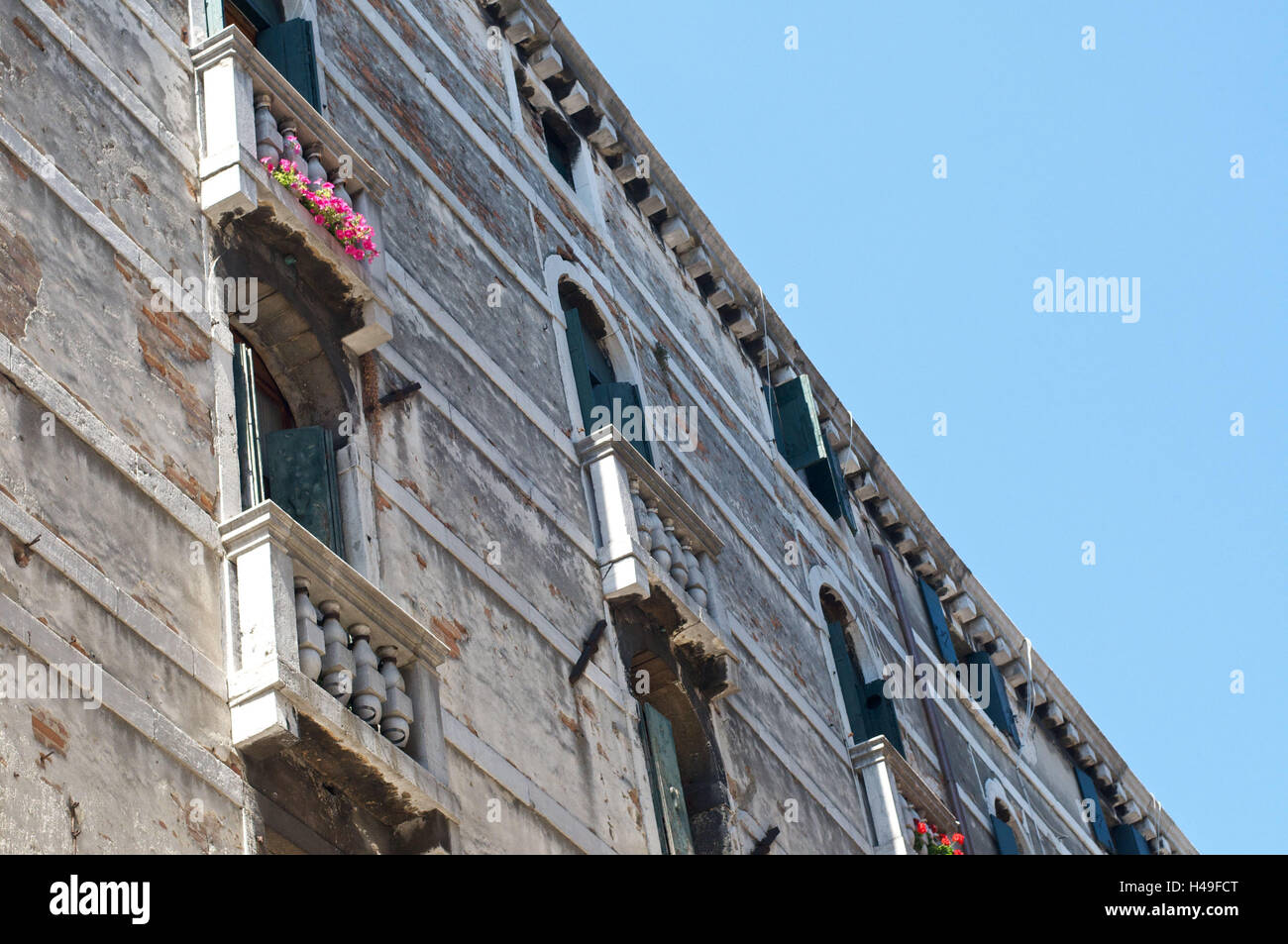 Italien, Venedig, Wohnhaus, Gebäude, Haus, live, Vorschau, Haus, Palazzo, Veneto, Stockfoto