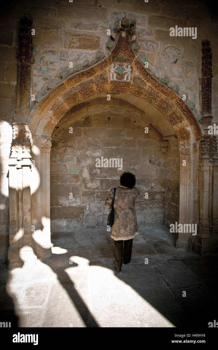 Kloster Santa Maria de Vallbona, Bestandteil der Zisterzienser route "Ruta del Císter", Provinz Lleida, Katalonien, Spanien, Stockfoto