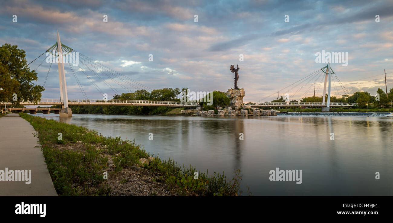 Hüter der Plains in Wichita, Kansas in der Nähe von sunrise Stockfoto