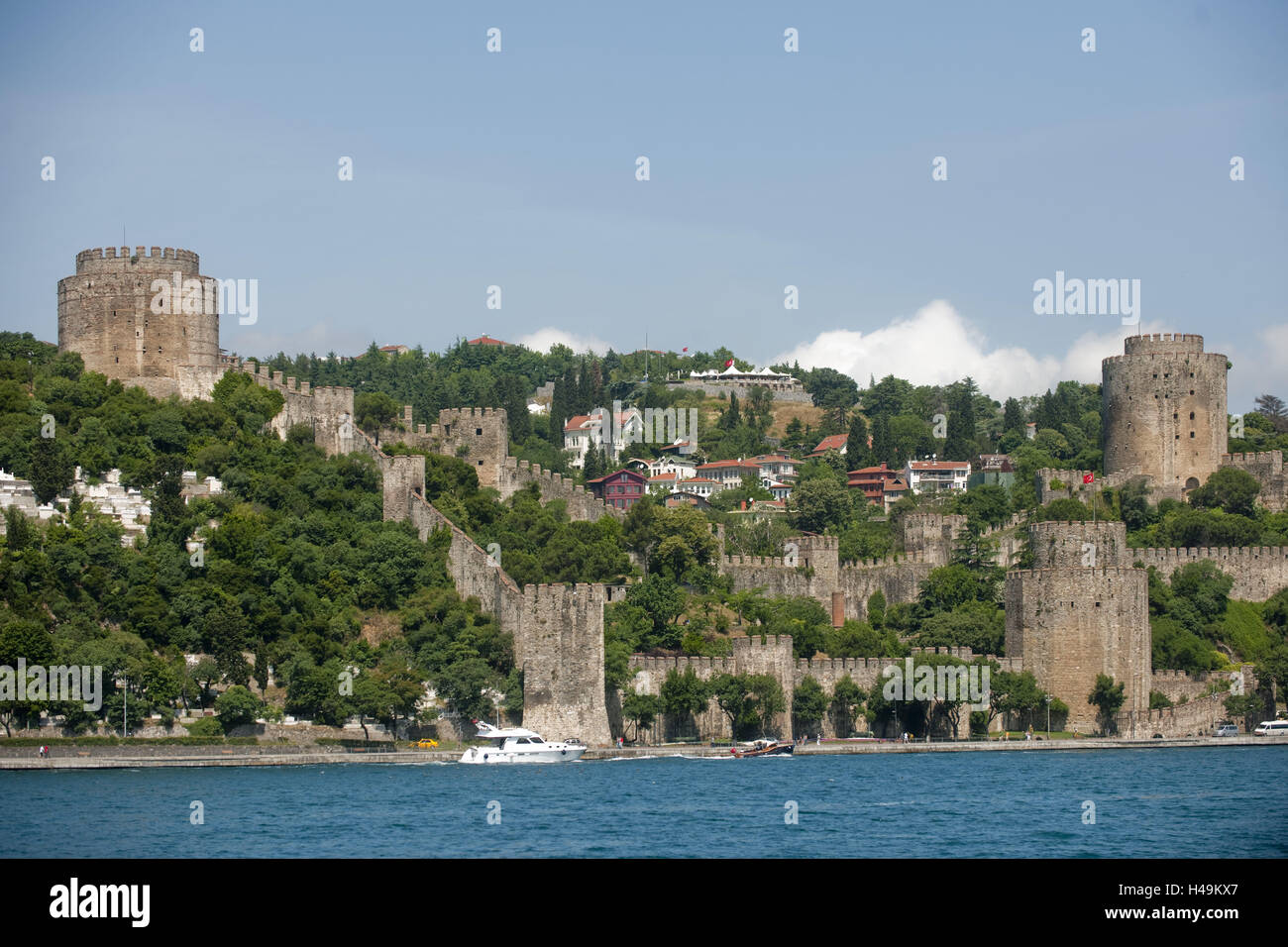 Türkei, Istanbul, Rumelihisar, osmanischen Festung Werk, europäische Seite "" Rumeli in Istanbul Teil Stadt Sariyer, Stockfoto