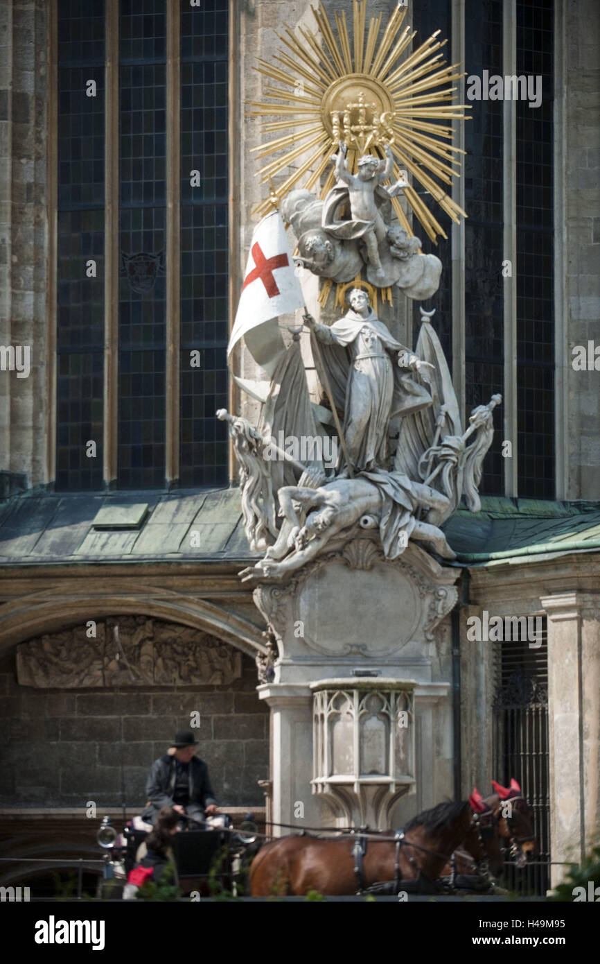 Österreich, Wien, des Heiligen Säule in den Stephansdom und Kabine, Stockfoto