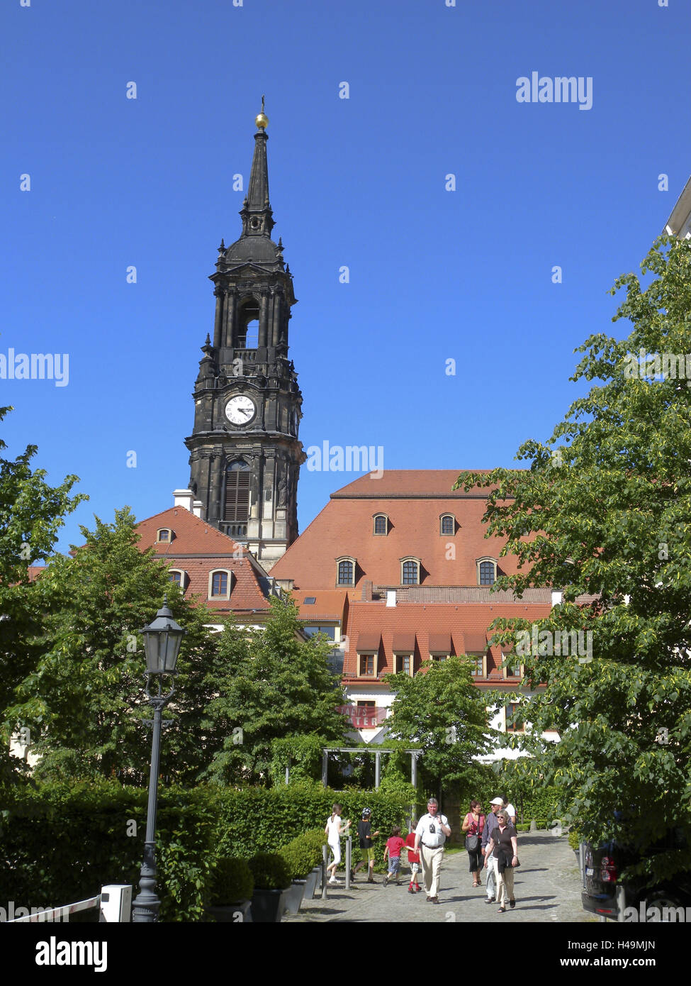 Handwerker Passage, Dreikönigskirche, Neustadt, Dresden, Sachsen, Deutschland Stockfoto