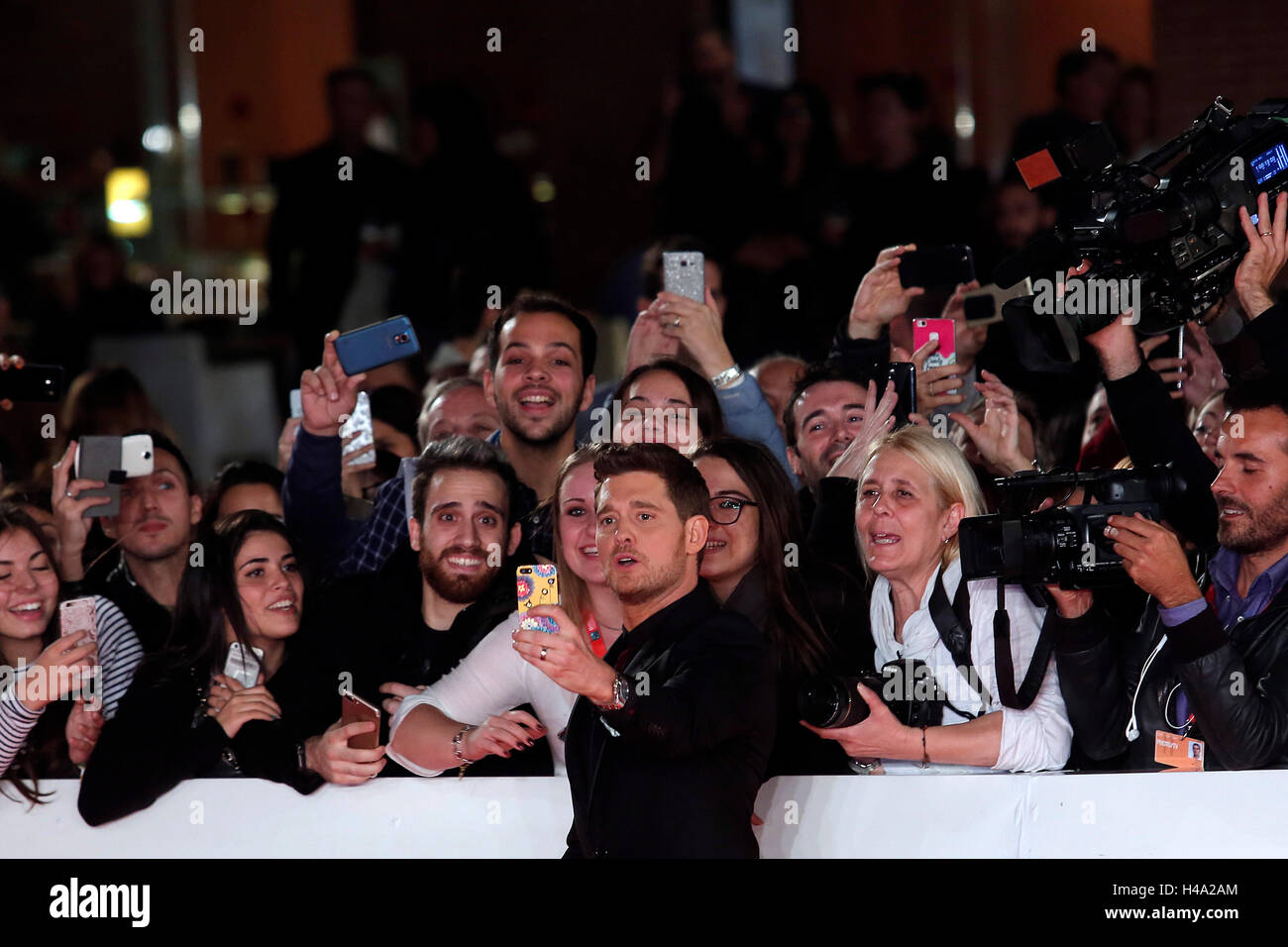 Michael Buble' Rom 14. Oktober 2016. Rome Film Fest XI Ausgabe. Foto Samantha Zucchi Insidefoto Stockfoto