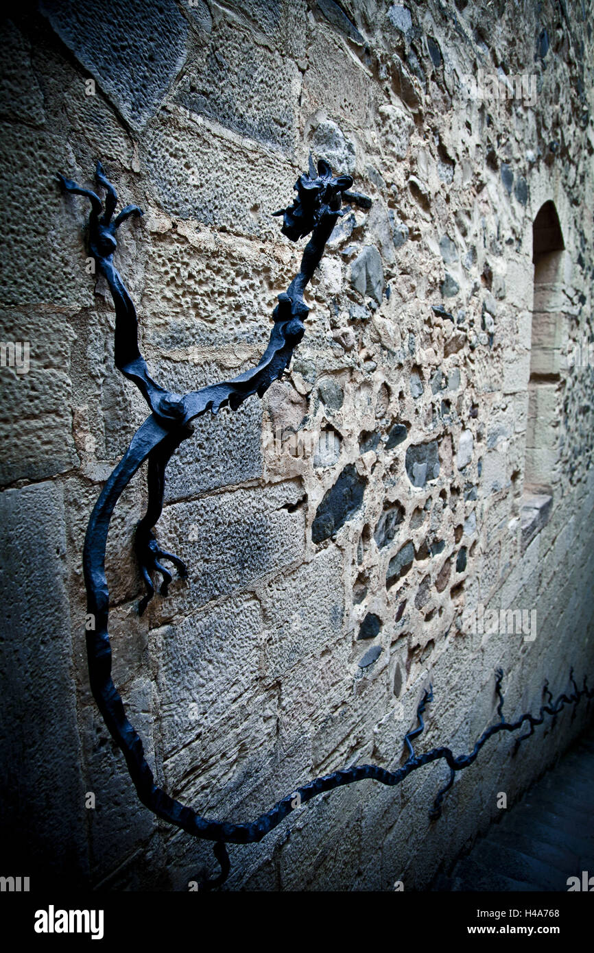 Kloster Poblet, Bestandteil der Zisterzienser route "Ruta del Císter", Provinz Tarragona, Katalonien, Spanien, Stockfoto