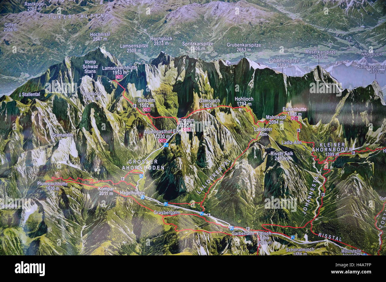 Österreich, Tirol, Fissura eng, Tal, Naturschutzgebiet, große Ahorn