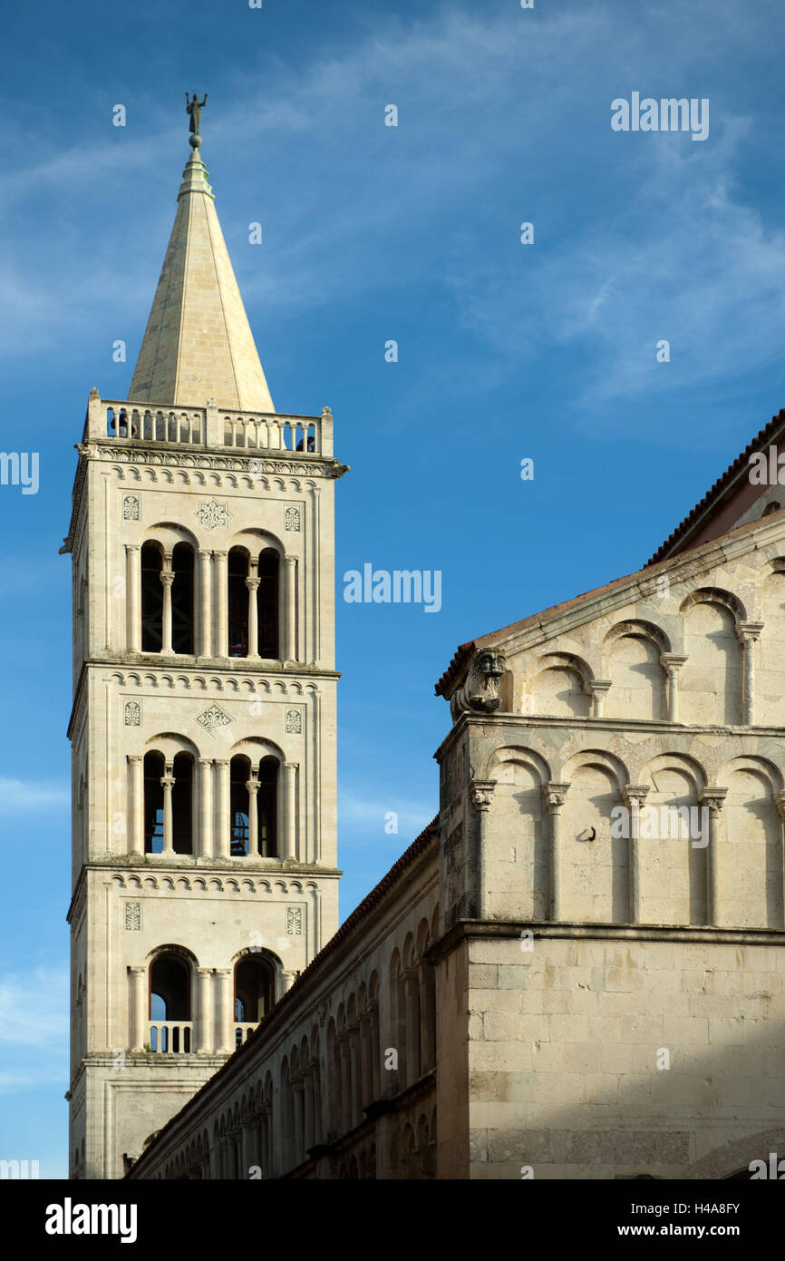 Kroatien, Dalmatien, Zadar, Kathedrale Sveta Stosija, Trg Sv. Stosije, Stockfoto