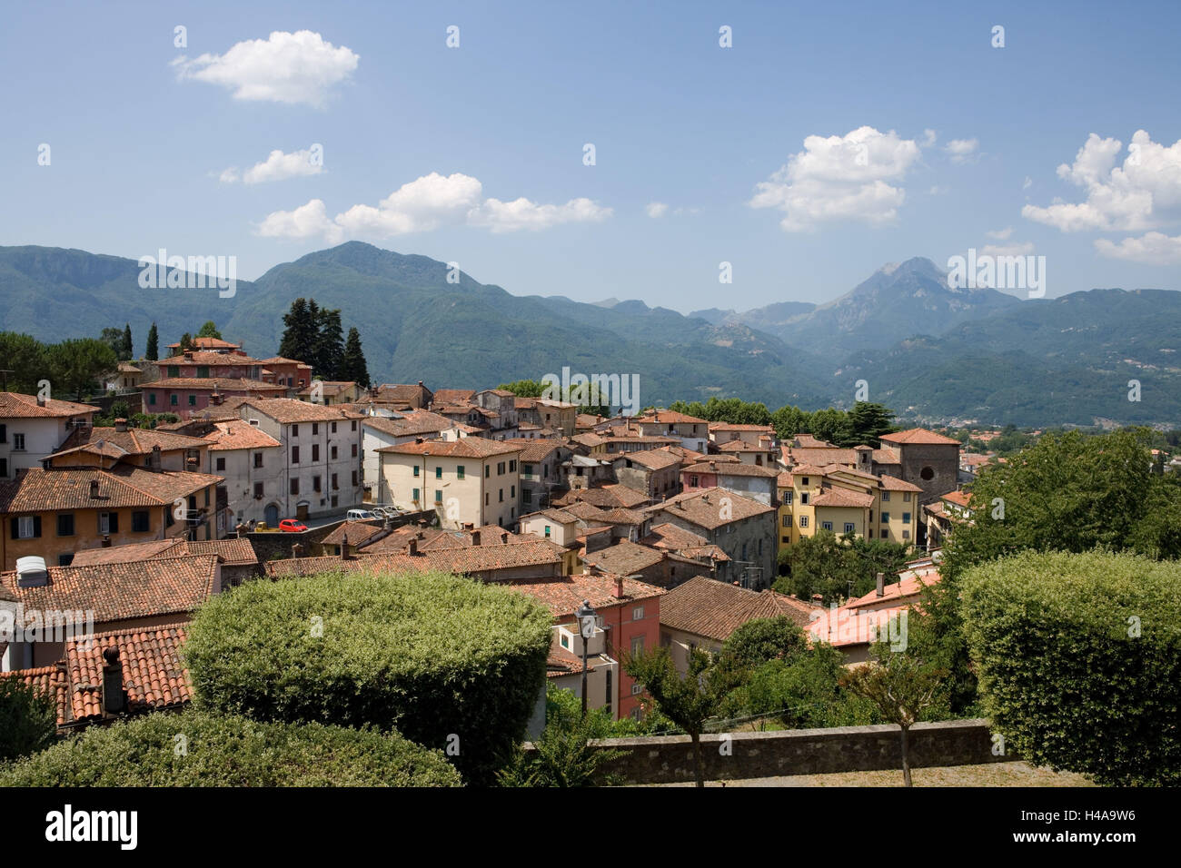 Italien, Toskana, Barga Garfagnana, Altstadt Stockfotografie Alamy