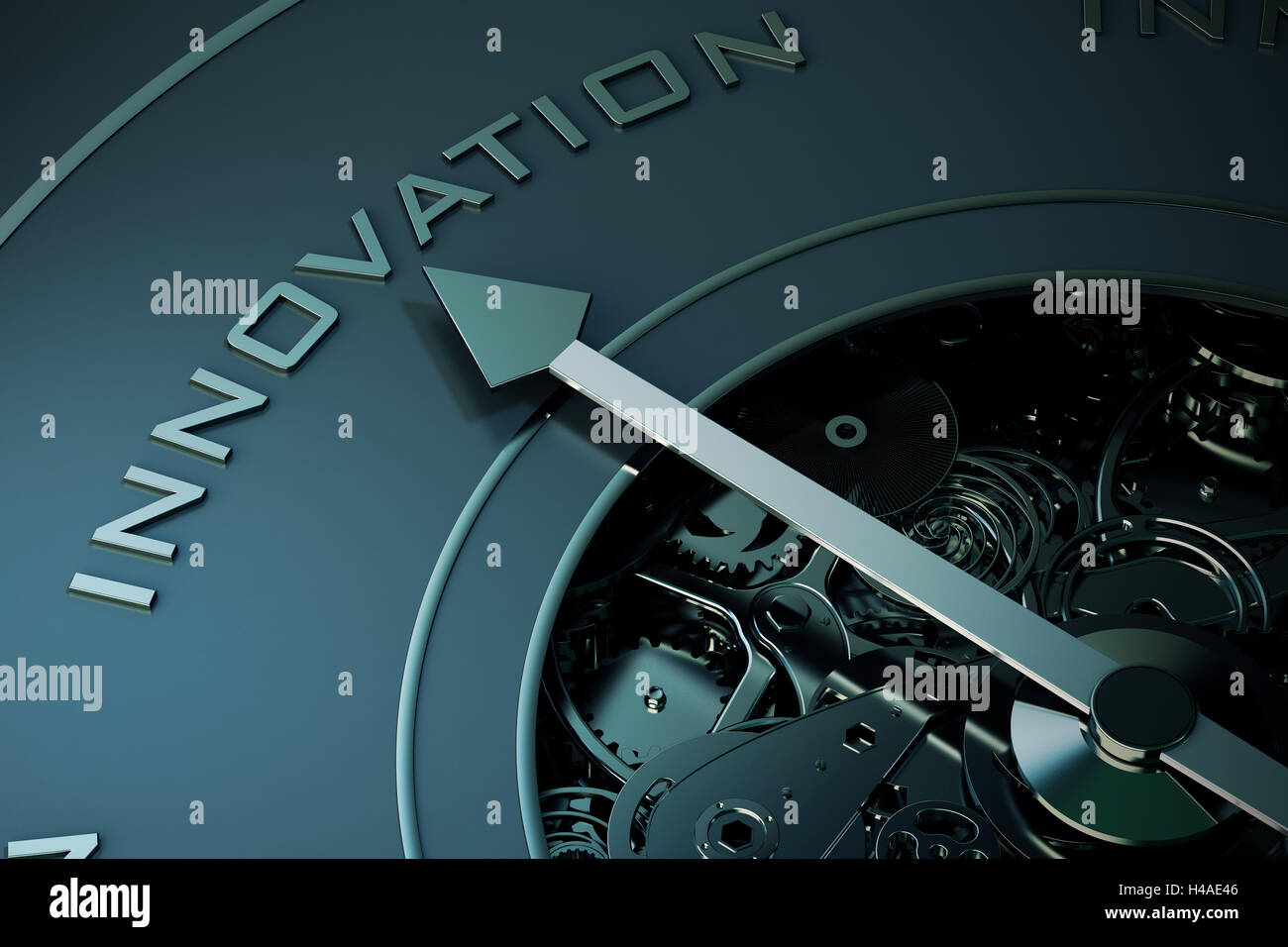 3D Rendering der Innovation compass Stockfoto