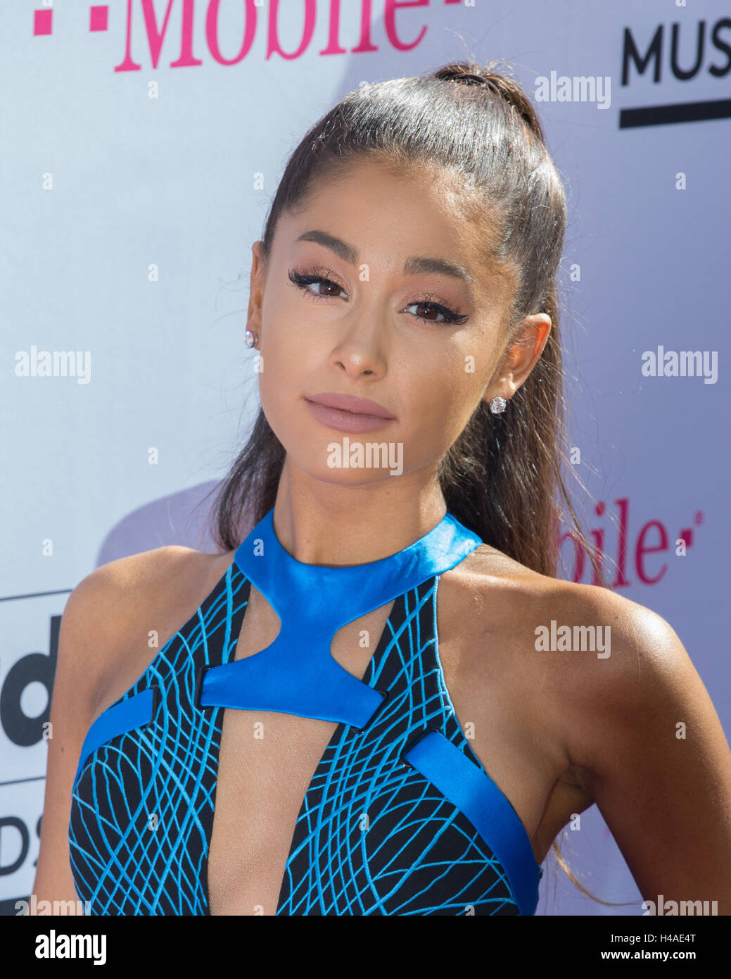 Ariana Grande besucht 2016 Billboard Music Awards in der T-Mobile Arena am 22. Mai 2016 in Las Vegas, Nevada, USA Stockfoto