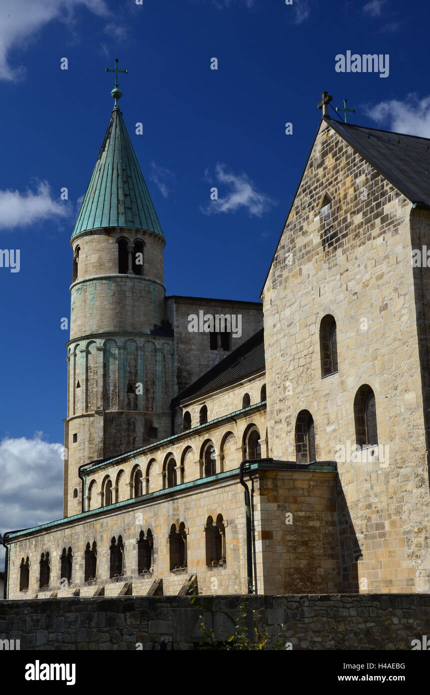 Deutschland, Sachsen-Anhalt, Ost Harz, Gernrode, Stiftskirche, Stockfoto