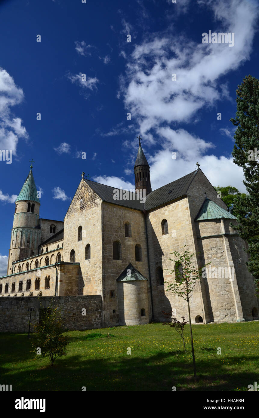 Deutschland, Sachsen-Anhalt, Ost Harz, Gernrode, Stiftskirche, Stockfoto